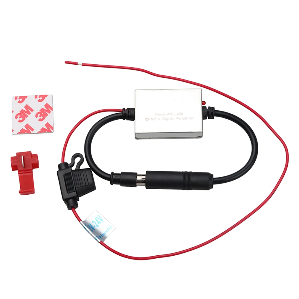 Car Antenna FM Signal Amplifier Anti interference Metal Radio Universal
