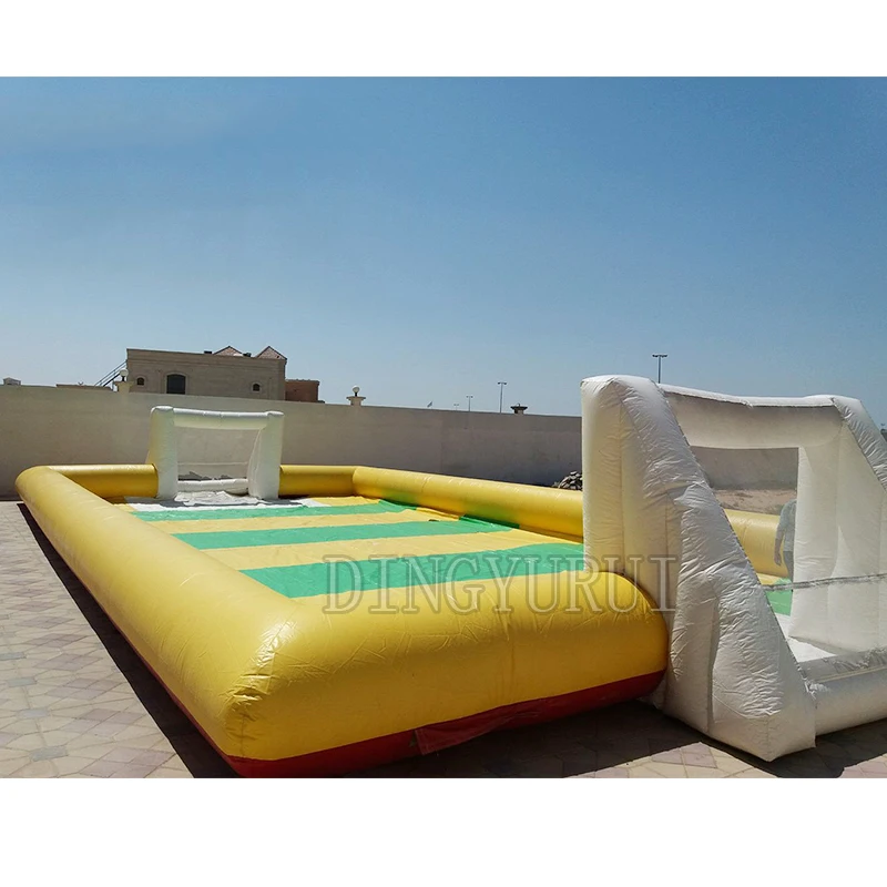 inflatable football field, cheap inflatable soccer field, inflatable