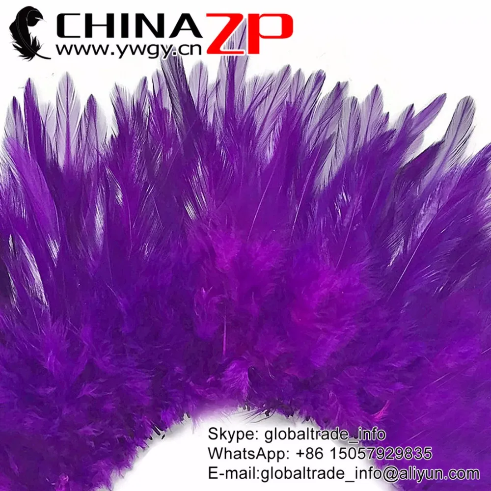 Rooster Feathers,  Strung Chinese Rooster Saddle Feathers (11)