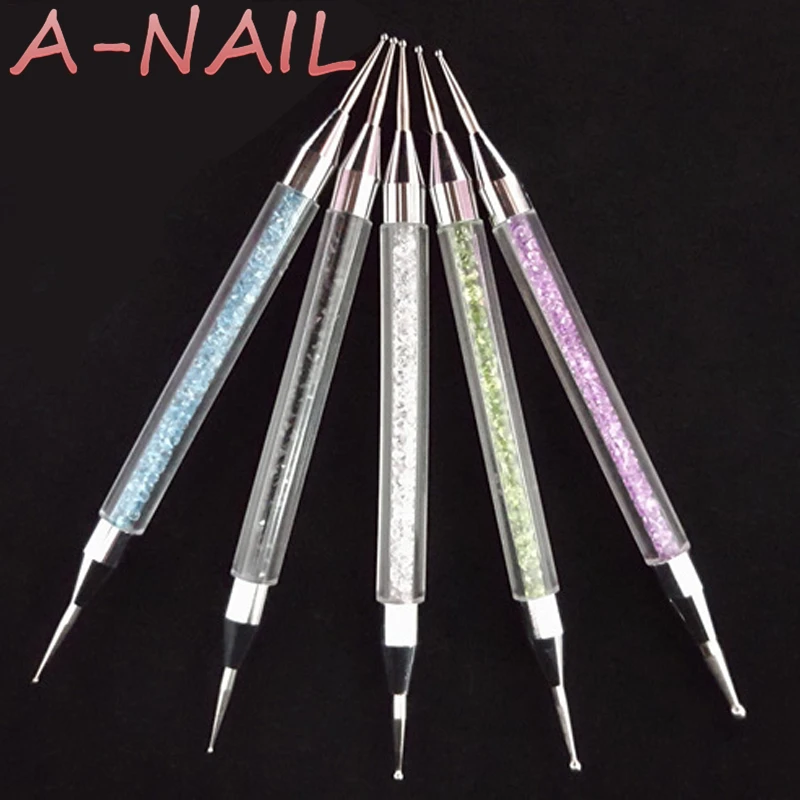 2 Way Dotting Pen Marbleizing Tool Nail Art Paint Nail Art Manicure