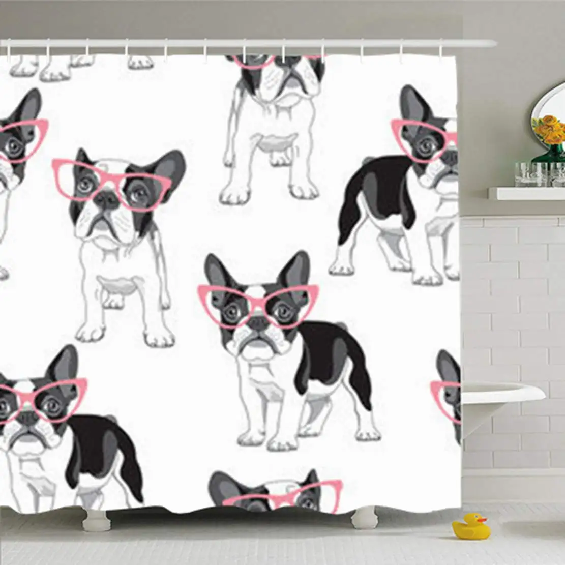 PERSONALISED WATERCOLOUR FRENCH BULLDOG FRENCHIE PUG RABBIT T SHIRT TRANSFER
