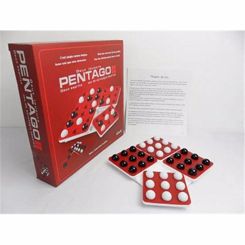 Новая настольная игра PENTAGO 2 игрока ночной бар шахматы Pentago легкая английская