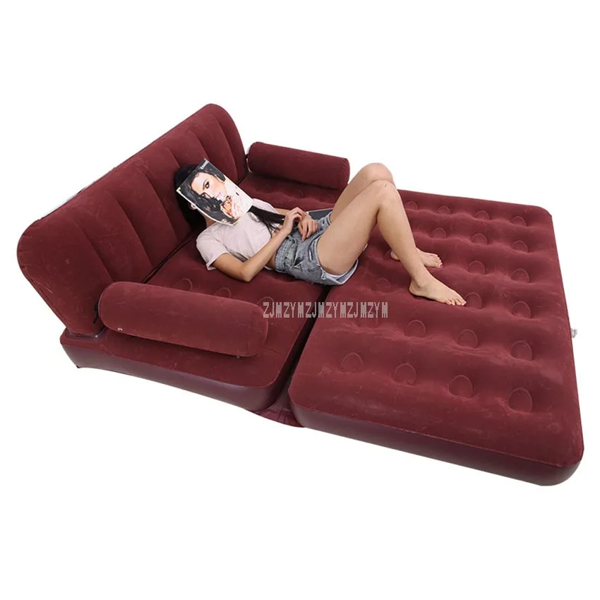 cheap Multifunctional Portable Air Inflatable Sofa Bed Outddor Furniture Home Bedroom Garden Sofa for 2 Person With Air Pump YT 142