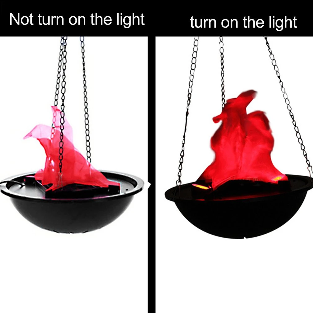 Preise Elektronische Simulation gefälschte Flamme feuer Hängen Lampe Brazier licht für kirche Bar Party Decor Künstliche Simulierte Hängen becken