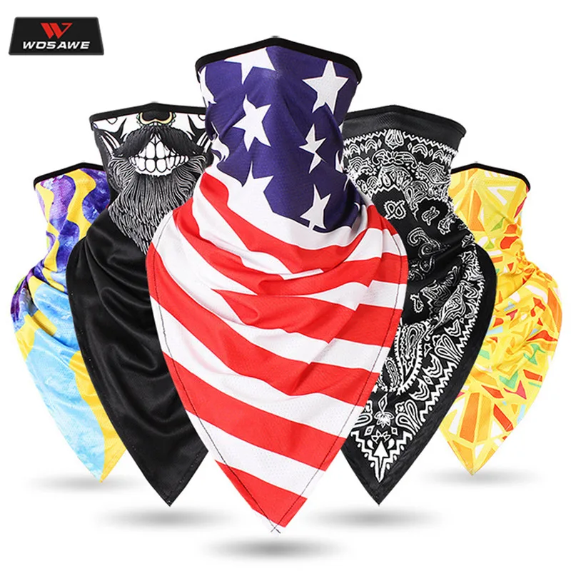 

WOSAWE Balaclava Motorcycle Face Shield Breathable Face Mask Motorcycle Multi-functional Moto Half Mask Quick Drying Motor Sjaal