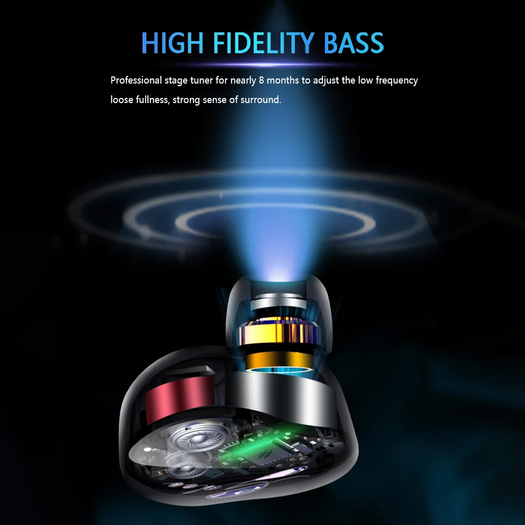 2019 новые модные беспроводные наушники TWS Mini True BT 5 0 стерео бас вкладыши гарнитура