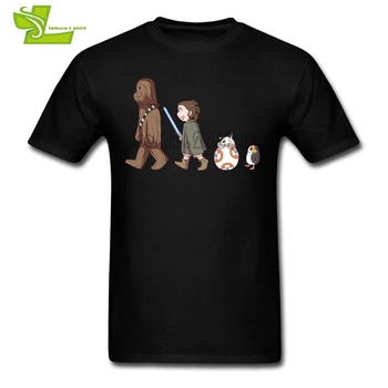 

Chewbacca & Rey & BB8 & Porg Star Wars T Shirt Men's Summer O Neck Personalized Tees Adult New Arrival Oversize Tshirt
