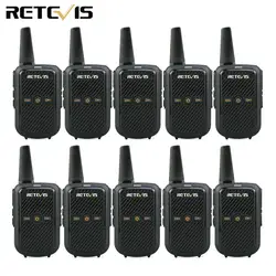 Шт. 10 шт. Retevis RT15 мини-рация Вт 2 Вт UHF 400-470 мГц 16CH CTCSS/DCS TOT сканирование голоса USB портативный бизнес радио трансивер