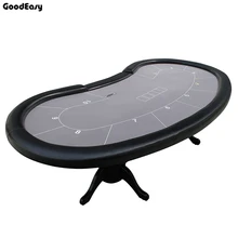 -280*140 Cm 6 Warna Casino Meja Poker Texas Hold'em Baccarat Square Tbale dengan 10 Pemain(China)