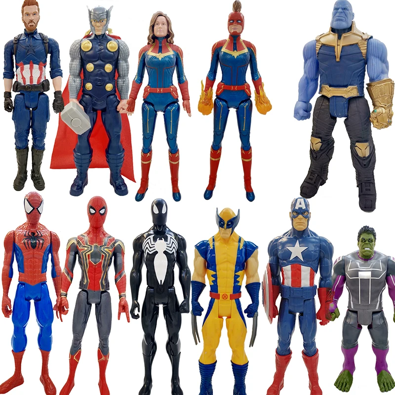 

Marvel Avengers Endgame Thanos Spiderman Hulk Iron Man Captain America Thor Wolverine Action Figure Toys Dolls for Kid