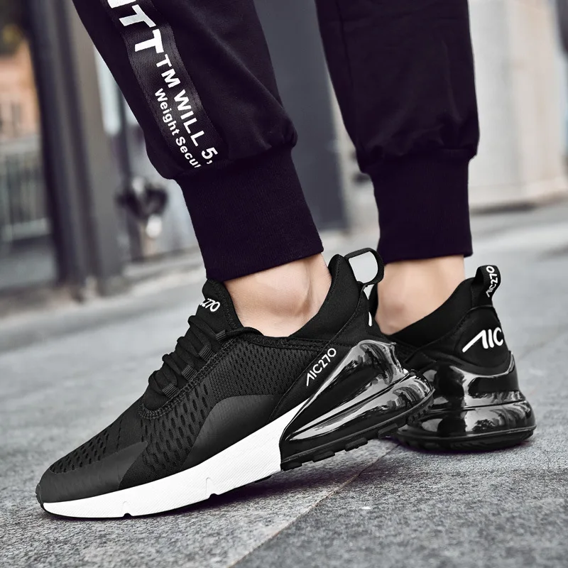 2019 العلامة التجارية الرجال احذية الجري تنفس النساء مدرب أحذية رياضية Zapatillas هومبر ديبورتيفا 270 وسادة هوائية أحذية رياضية رخيصة