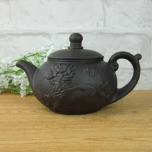 Authentische Yixing 340 ml Teekanne Tee-Set Wasserkocher Kung Fu Chinesischen Drachen und Pferd Lila Ton Wasserkocher Sets Handgefertigte Keramik porzellan