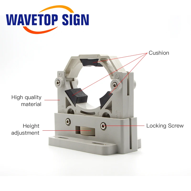 Держатель для лазерной трубки WaveTopSign CO2 гибкий пластиковый держатель 50 80 мм
