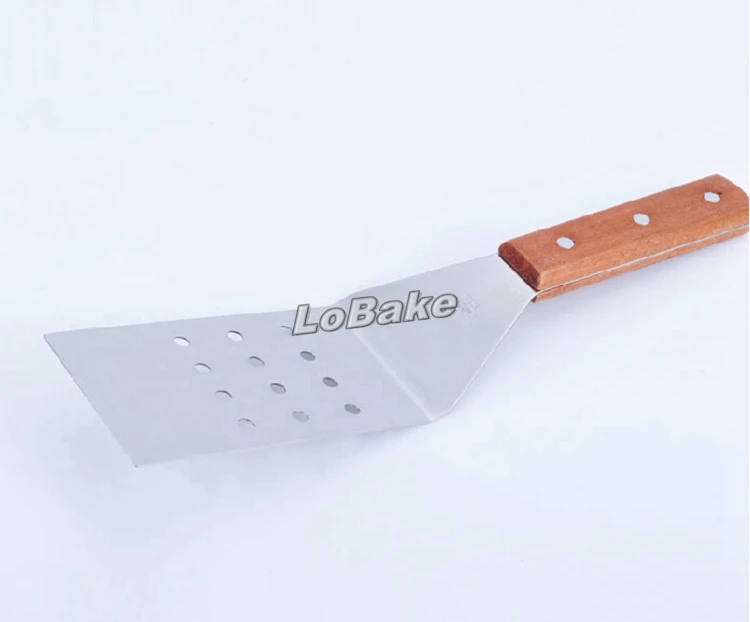 Stainless steel Cooking curved hole SPATULA kitchen pizza knife baking