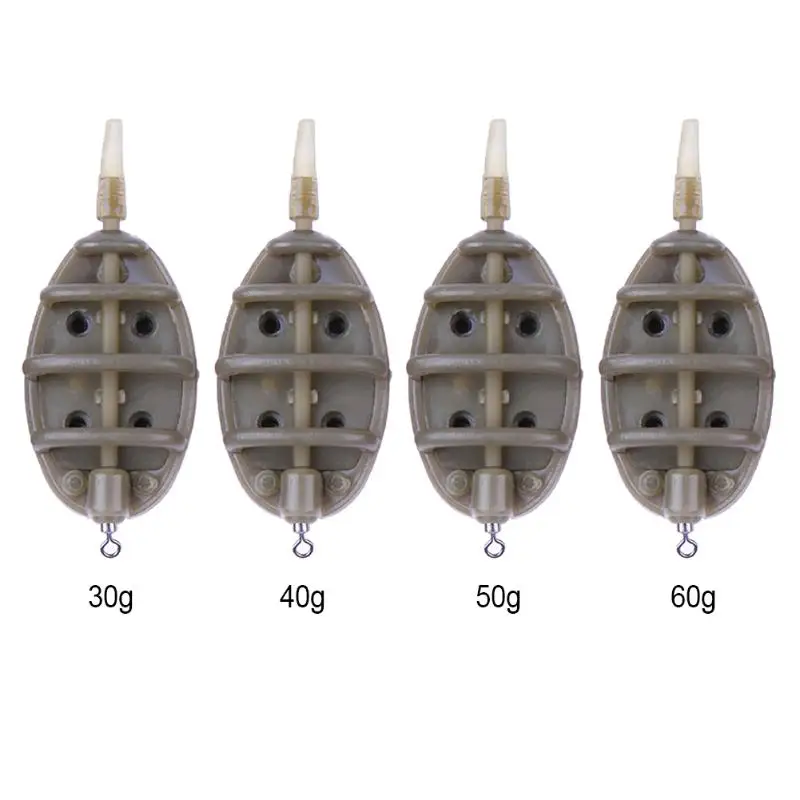 Пластиковый встроенный метод подачи рыболовных принадлежностей 4 кормушки набор прессформы для ловли карпа грузило рыболовное корыто Pesca