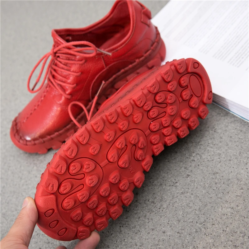 GYP spring soft running shoes women's leather sports shoes girls lace flat Sneakers handmade white shoes Athletic Shoes YC-85 GYP spring soft running shoes women's leather sports shoes girls lace flat Sneakers handmade white shoes Athletic Shoes YC-85