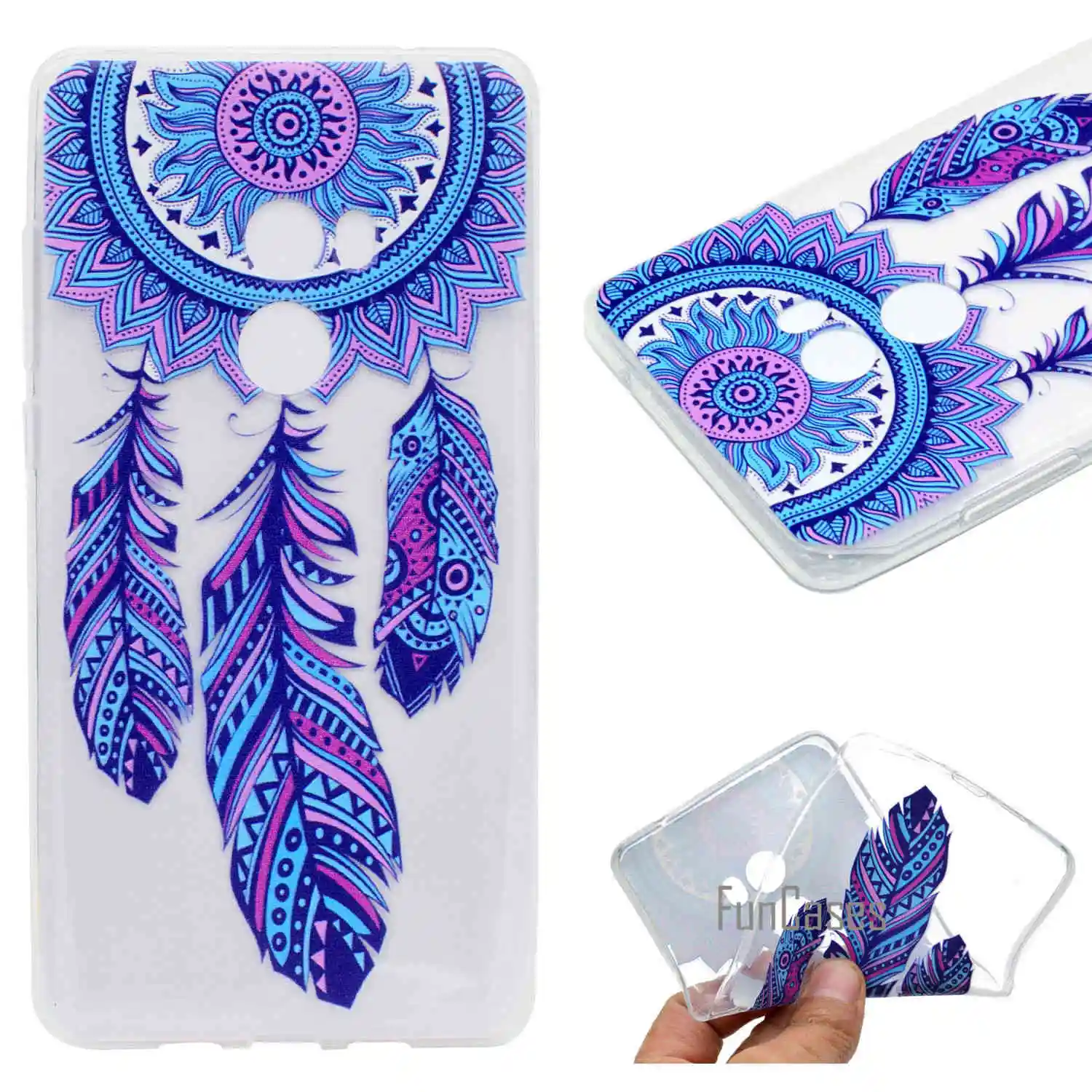 Top Quality HD Relief Soft TPU Phone Case for Xiaomi Mix2 Compact Safflower Cover | Мобильные телефоны и аксессуары