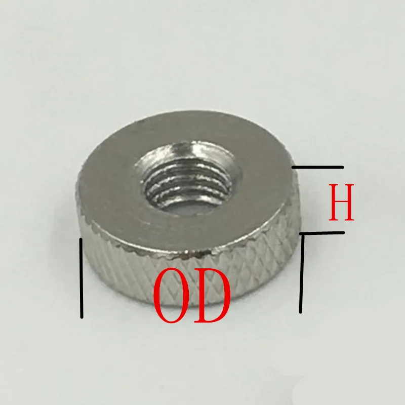 20 шт./лот m3 m4 m5 m6 304 нержавеющая сталь туфли на плоской подошве с круглым носком, с накатанной головкой Гайка