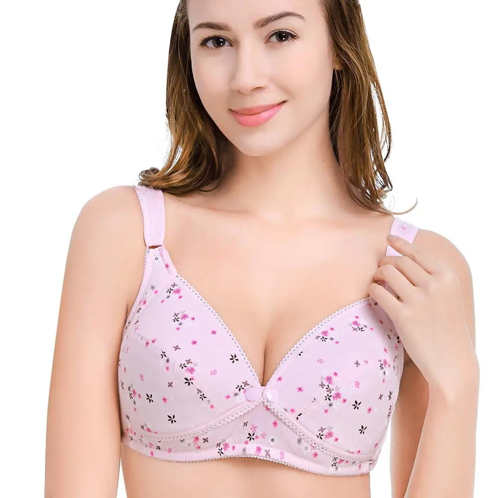 cotton front button bra