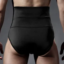 Plus size men s underwear briefs tummy tucker tummy control bottom high waist abdomen shaping panties