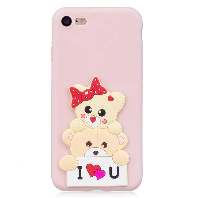 3D Cartoon Phone Case For iPhone 7 8 Plus 5.5 inch & for iPhone 7 8 4.7