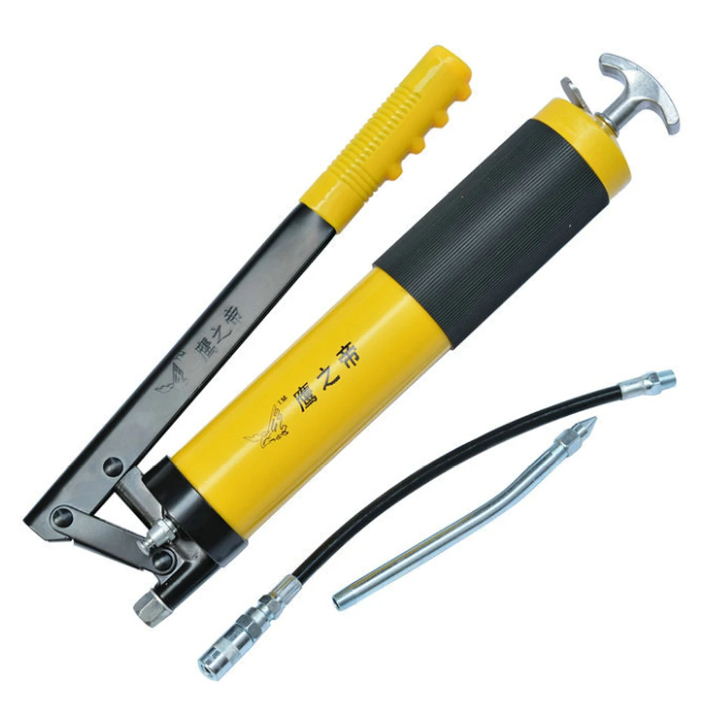 

Hand Operated Grease Gun Single Pump Pressure for Maximum 10000 PSI PU Flex hose for Auto Repair Tool Vehicles Lubrication Tools