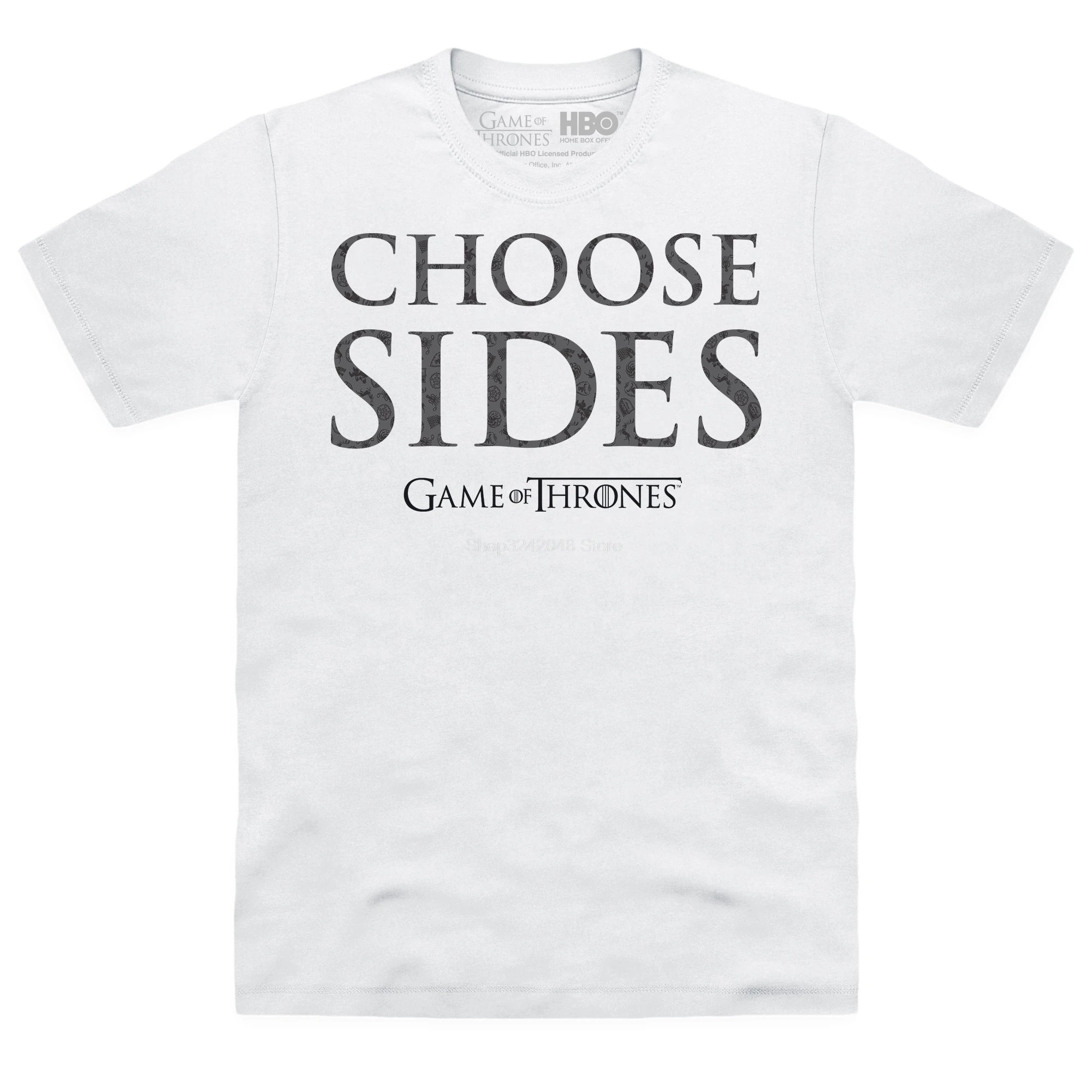 

GILDAN Brand Game Of Thrones - Choose Sides T-Shirt 2019 Summer Short Sleeve T-Shirt