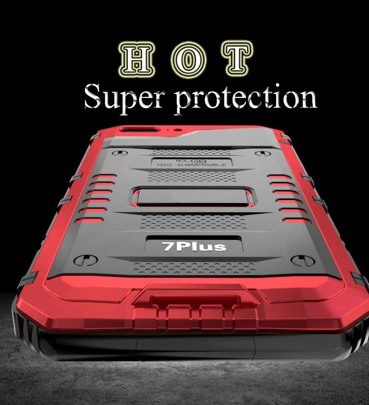 3 Proofings Armor Case Waterproof  For iphone X 8 Metal Aluminum Dirt Shock IP5 Case For iPhone 6 6s 7 8 Plus Heavy Rugged Cover (22)