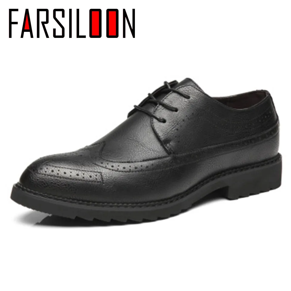 

Casual Comfortable Breathable Men's Shoes Business Dress Soft Men's Shoes Spring Autumn Lace-Up Solid Male Shoes OL011