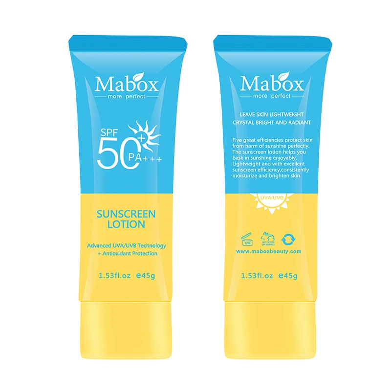 MABOX солнцезащитный крем для лица, тела, отбеливающий солнцезащитный крем, антивозрастной контроль масла, увлажняющий SPF 50, предотвращающий загар