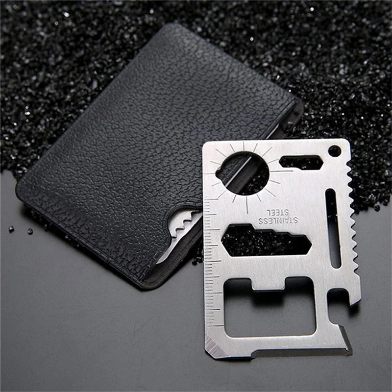 

11-In-One Multifunction Credit Card Military Knife Card Outdoor Camping Survival Tool EDC Gear Pocket Knife Travel Kit Emergency