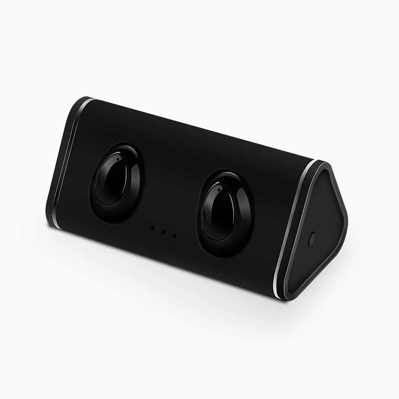 

2018 new mini TWS Bluetooth 4.2 wireless bluetooth earphone with solar energy Charging box for IOS android mobile phone