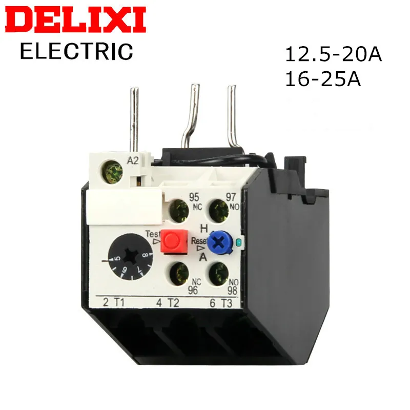 DELIXI Thermal Overload Relay Current Protection Relay 12.5-20A 16-25A JRS2-25/Z 3UA50 Adapts To CJX1