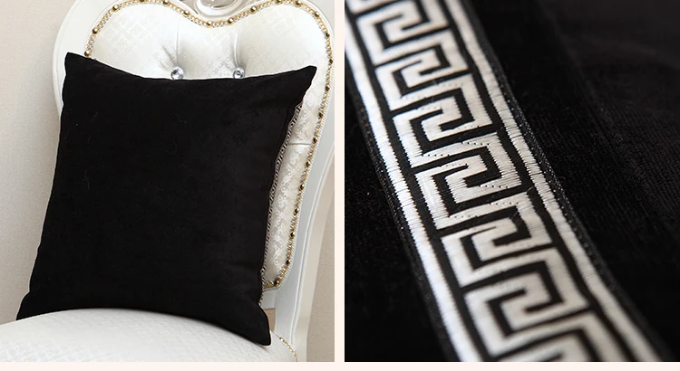 Высококлассное роскошное кружевное бархатное покрытие для подушки Чехол Рождественская Подушка Чехлы для дивана стула декоративная наволочка Подушка