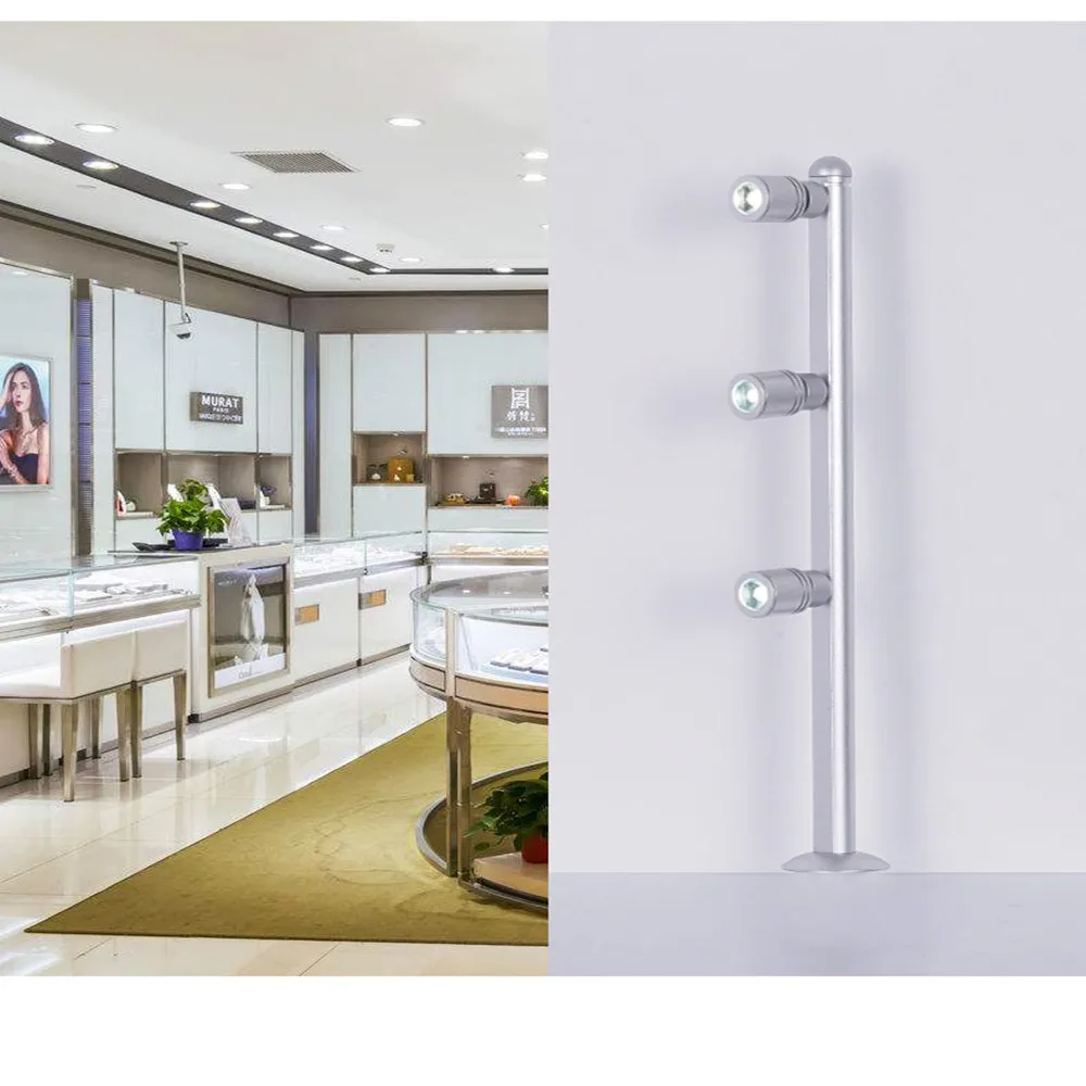 

LED Showcase Spotlight for Vitrine Exhibition Showcase Lighting Led Display Light for Jewelry Shop House Table Spot Light