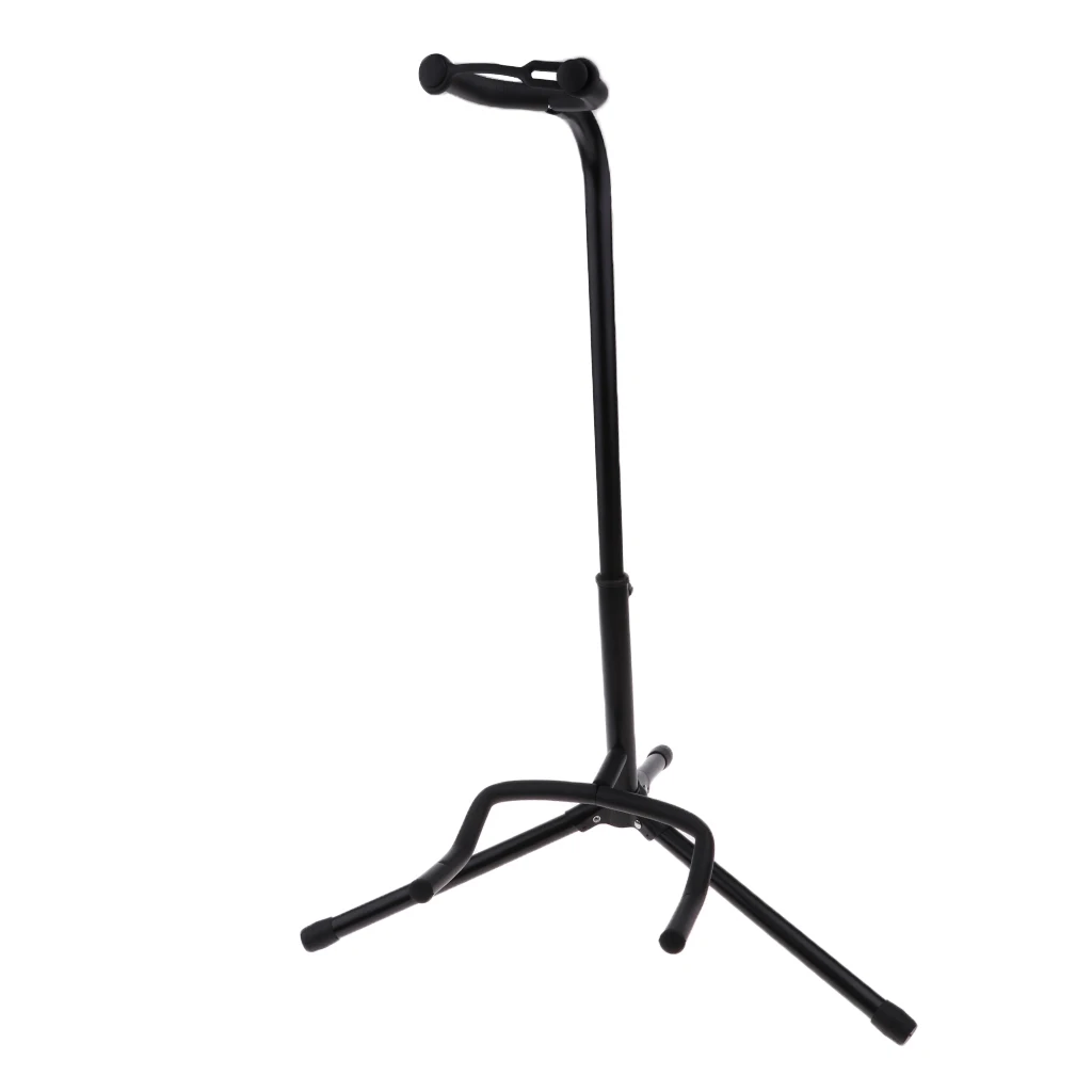 Foldable A Frame Guitar Holder Neck Lock Floor Stand for Electric/Classical/Acoustic Guitar Bass DIY Accessory