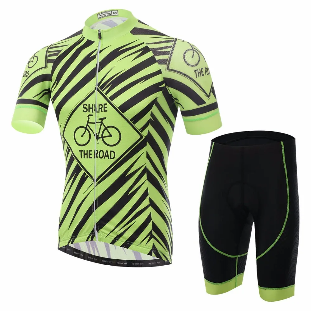 

XINTOWN Cycling Jersey Short Sleeve Set Bike Cycling Breathable Quick-drying Clothes Suit Men/Women High Elasticity Summer Wear