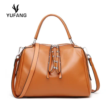 

YUFANG woman handbags genuine leather bag female shoulder crossbody bags high quality real leather totes women messenger bag