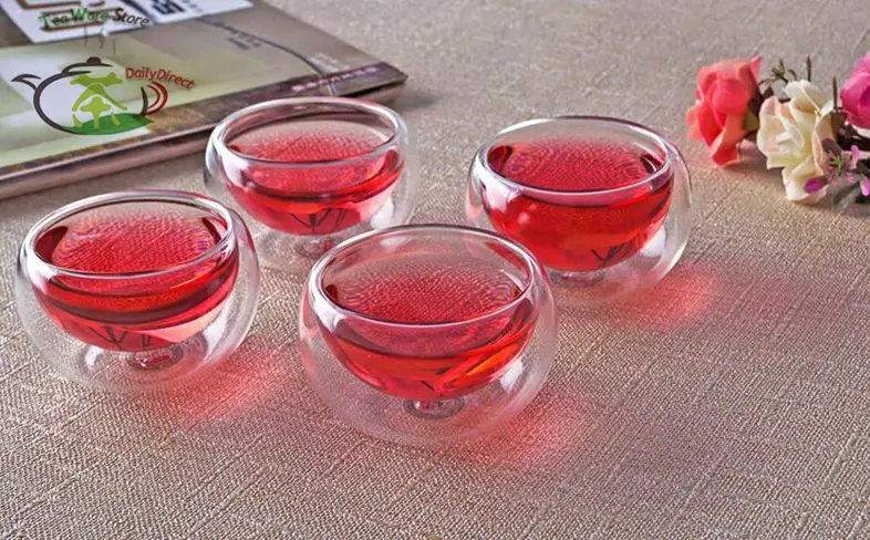 1х 6в1 кунг-фу кофейный чайный набор B-575ml стеклянный цветочный чайник с заваркой из нержавеющей стали+ хрустальный нагреватель+ 4* двухслойная чашка