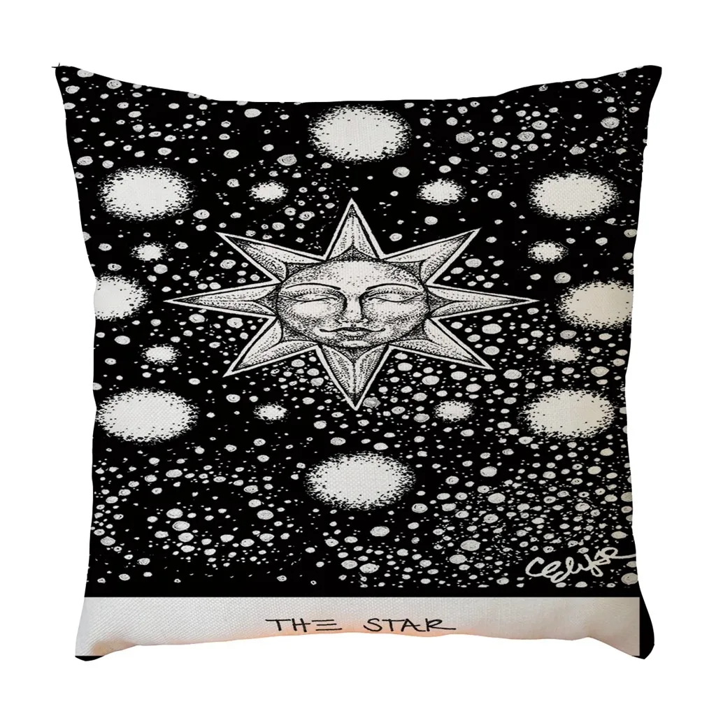 

Exquisite Pattern Flax Pillowcase Pillow Case Cushion Cover Sofa Home Car Decor Cushion Cover Decorative Linen Pillow Case