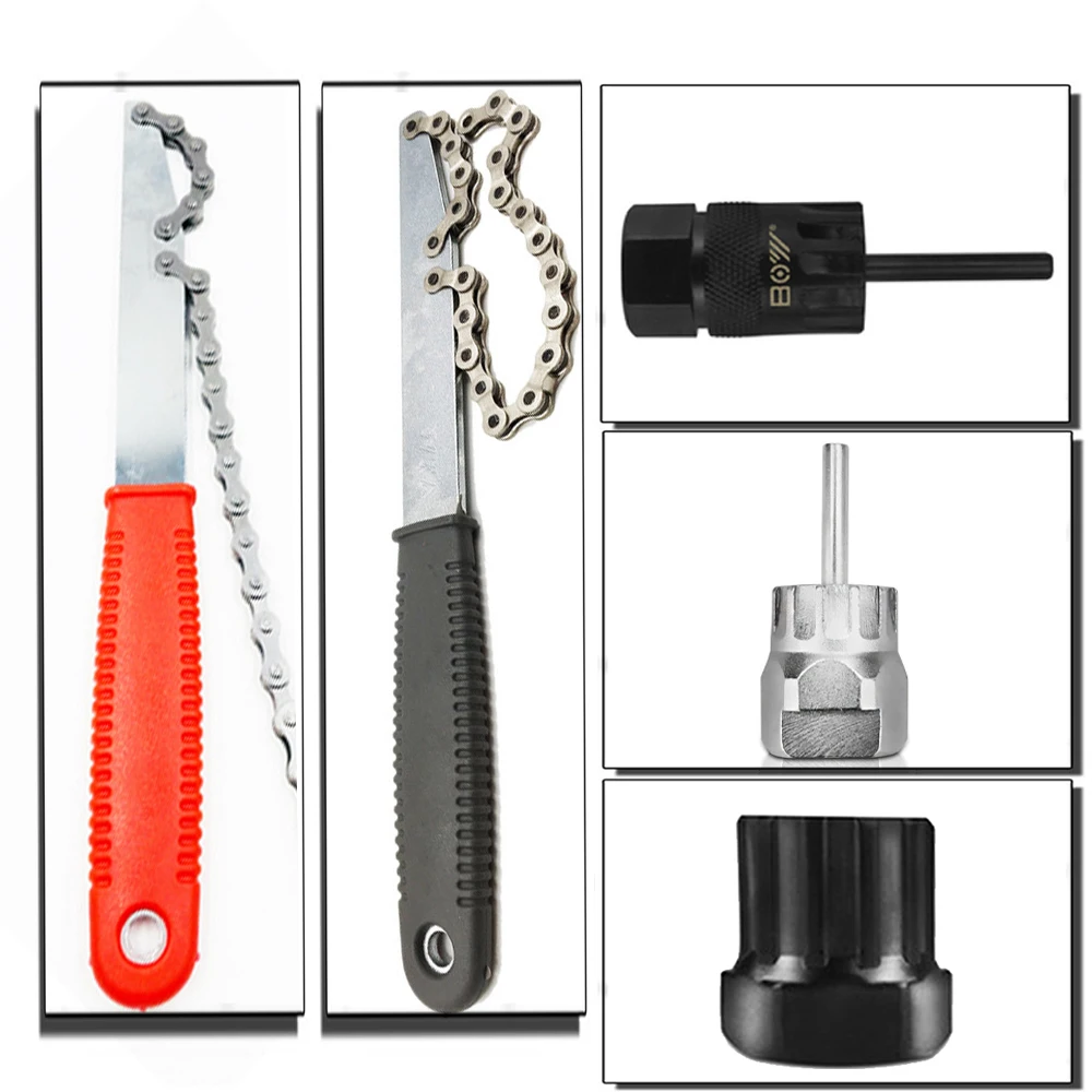 

VXM Bicycle Repair Freewheel Tools Kit for Shimano Cassette Remover Center Lock Disc Brakes Installer for 1/2" Drive Cycling