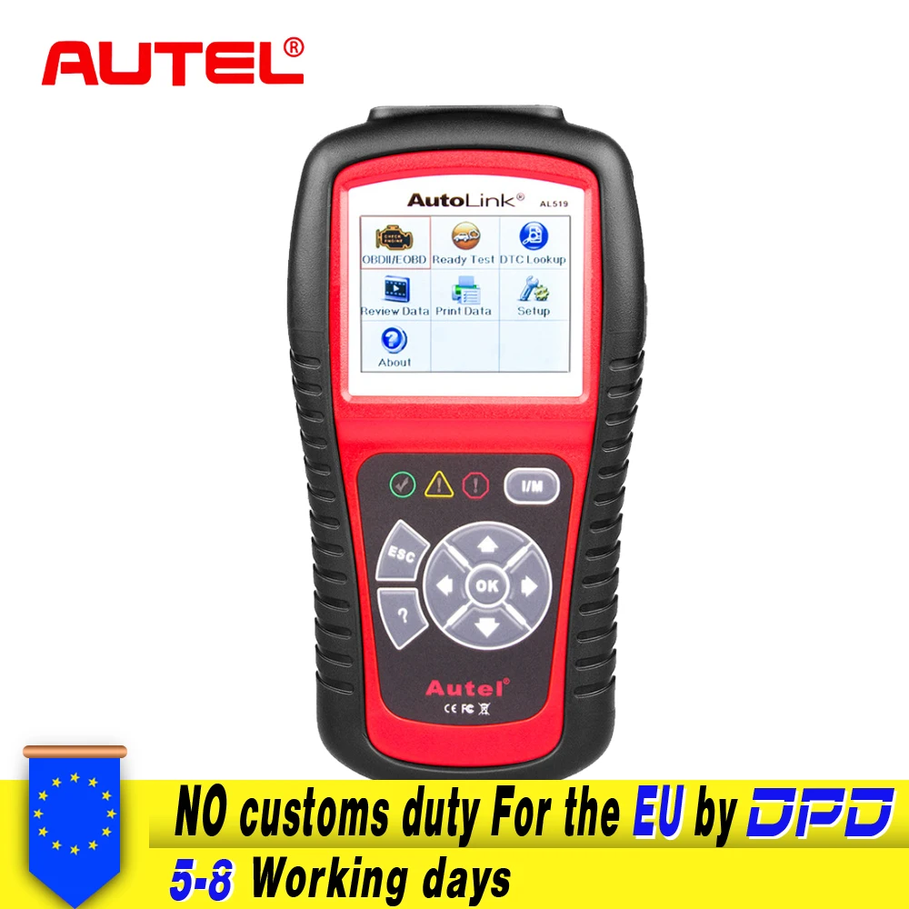 Autel AutoLink AL519 OBD2 Scanner Car DTC Reader Scan AL-519 OBDII Auto Diagnostic-Tool Code Reader OBD 2 II Scanner PK MS509 цена Autel AutoLink AL519 OBD2 Scanner Car DTC Reader Scan AL-519 OBDII Auto Diagnostic-Tool Code Reader OBD 2 II Scanner PK MS509 цены онлайн