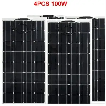 

4*100W Flexible Solar Panels 100 watts Solar Module Charger for RV/Boat