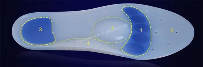 Стельки ортопедические для мужчин и женщин,100% медицинский силикон