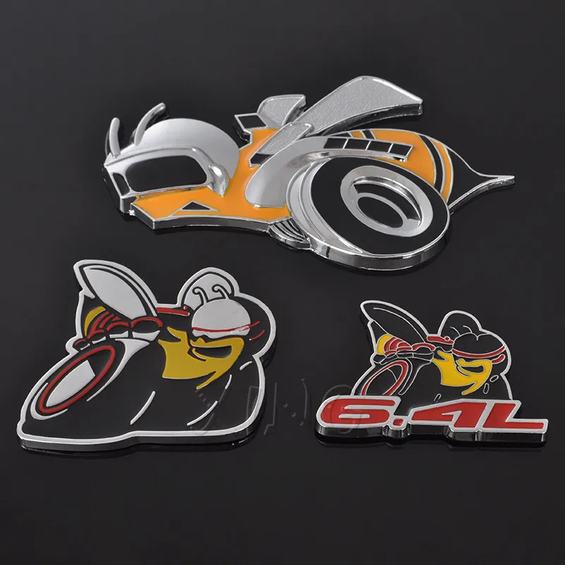 

Fashion Car Sticker Emblem Badge Decal For Dodge 6.4L Caravan Challenger Caliber Charger Durango Ram Bumblebee Super Bee Styling