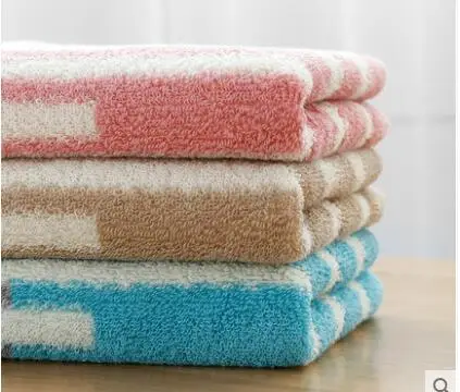 Хлопковое полотенце для дома, для взрослых, для пары, в полоску, мягкое Впитывающее, для лица, Хлопковое полотенце для ванной, для мужчин и