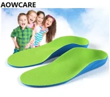 2016 New flatfoot arch support orthopedic sole feet care one pair 9 size PU foam kids orthotic insole for children baby shoes