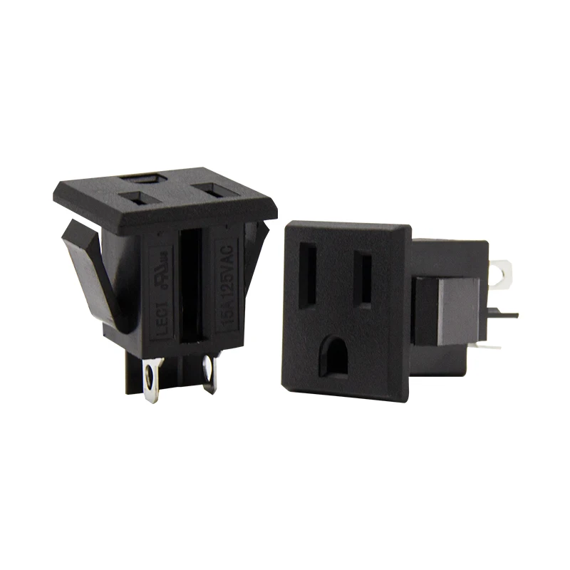 125v 15A US Nema5 15r AC PDU UPS Power Outlet 3p Americal Electrical Panel Receptacle AC Socket