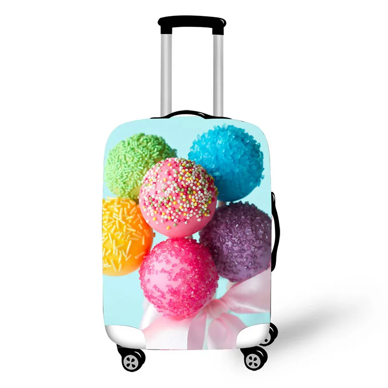 Чехол для чемодана Чехол чемодан багажа защитные чехлы дорожные аксессуары 3D Красочные леденцы костюм на молнии 18-30 дюймов - Цвет: 6113