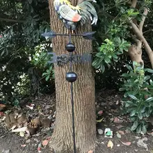 Скидка 58%, 120 см Красочный декоративный петух погодные лопасти железная скорость ветра Спиннер направление газон двора украшения сада